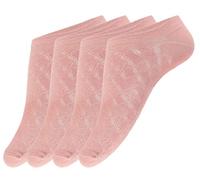 Giulia 4 Paar rutschfeste Sneaker Socken für Damen Sneaker-söckchen Ballerina Zehlinge Füßlinge Zephyr 39-40