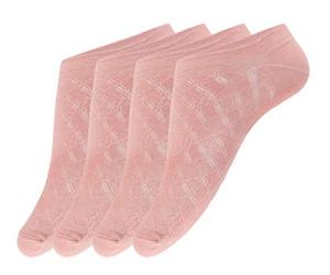 Giulia 4 Paar rutschfeste Sneaker Socken für Damen Sneaker-söckchen Ballerina Zehlinge Füßlinge Zephyr 39-40