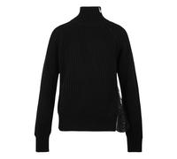 Giuseppe Di Morabito - Gerippter Rollkragenpullover mit seitlichem Reißverschluss - - Knitwear - Damen - Schwarzk - M