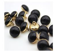 GIVBRO 10 x Vintage-Edelstein-Knöpfe, elegante Knöpfe, Nähen, Ersatzknöpfe, Kurzwaren für Frauen, Hemden, Mantel, Dekoration, DIY, Handwerk, Zubehör, schwarz, 25 mm