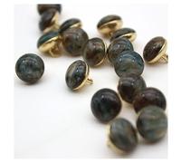 GIVBRO 10 x Vintage-Edelstein-Knöpfe, elegante Knöpfe, Nähen, Ersatzknöpfe, Kurzwaren für Frauen, Hemden, Mantel, Dekoration, DIY, Handwerk, Zubehör, dunkelgrün, 11,5 mm