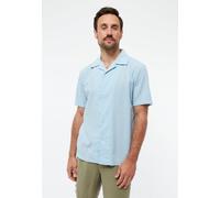 Givn Berlin Bowling-Shirt GBBARIK aus Bio-Baumwoll Seersucker Ice Water Blue (Structure) M