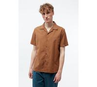 Givn Berlin Bowling-Shirt GBBARIK aus Bio-Baumwoll Seersucker Pecan Brown (Structure) XL