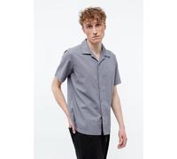 Givn Berlin Bowling-Shirt GBBARIK aus Bio-Baumwoll Seersucker Stormy Grey (Structure) L