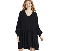 Givn Berlin Damen Volant-Kleid aus LENZING ECOVERO "Romy" Schwarz (Black) S