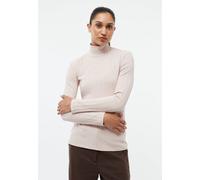 Givn Berlin Geripptes Longsleeve GBVIDA aus Bio-Baumwolle mit Rollkragen Powder Pink XL
