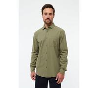 Givn Berlin Hemd GBYUVAL aus Bio-Baumwoll Seersucker Faded Olive (Structure) M