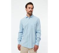Givn Berlin Hemd GBYUVAL aus Bio-Baumwoll Seersucker Ice Water Blue (Structure) M