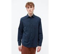 Givn Berlin Hemd GBYUVAL aus Bio-Baumwoll Seersucker Midnight Blue (Structure) M
