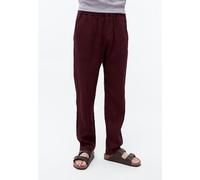 Givn Berlin Herren Leinenhose mit elastischem Bund Modell: Eric Burgundy (Rot) S
