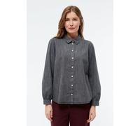 Givn Berlin Jeansbluse GBLYRA in elegantem Schnitt Washed Black XL