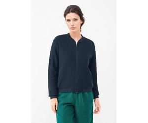 Givn Berlin - Strukturierte Blousonjacke GBELLA aus Bio-Baumwolle dunkelblau blau - Gr. - L