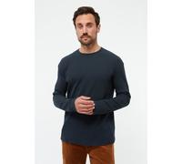 Givn Berlin Strukturiertes Longsleeve GBPITTIE relaxed Fit aus Bio-Baumwolle Blau L