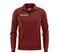 Givova Herren Giacca Polarfleece Mono 500 Sweatshirt, Grenat,