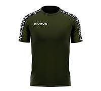 GIVOVA Herren Hemd T-Shirt Poly Band, grün, XS, BA02_1