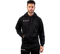 Givova Herren Mit Kapuze Sweatshirt, Schwarz, XS