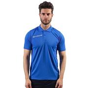 Givova Herren Polo Sommer T-Shirt, Hellblau, XL EU