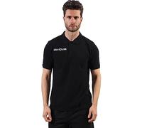 Polo Cotone Piquet Summer Nero Tg. L