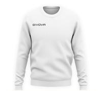 Givova Unisex MA025-0003-S Sweatshirt mit Rundhalsausschnitt, Weiß, Größe S, S