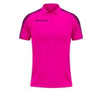 Givova Unisex Polo Club Sweatshirt, Fuchsia/Noir,