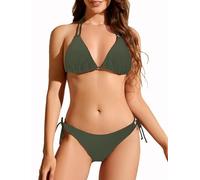 Giyaluzw Damen Bikini Set Sexy Brazilian Style, Triangel Bikinis Sport Strand Badeanzug für Frauen