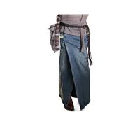 GIYXHU 1 Stück Winter-Damen-Midi-Jeansrock für Damen(L)