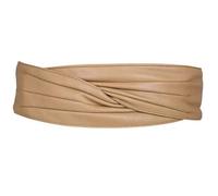 GIYXHU Elastischer Gürtel für Damen Waist Ceinture Lady Decorative Dress with Skirt Black Body-shaping Wide Belts for Women 7CM(Khaki)