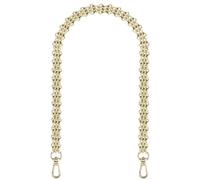 GIYXHU Metallkette Geldbörse Griff Schultergurt Ersatz Damentasche Lederwaren Fünfreihige erweiterte Umhängetasche für Handtaschen(Light Gold,Total 100cm)