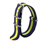 GJHGNFRDK Band aus Canvas, Nylon-NATO-Uhrenarmband, mehrfarbig, 18-24 mm