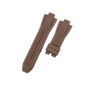 GJZISBKLB 13 x 29 mm Silikon-Uhrenarmband kompatibel mit Michael Kors MK8184 MK8729 MK9020 Armband, weich, for Herren, Ersatzarmband, Zubehör, Armband(Brown-no buckle)