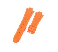 GJZISBKLB 13 x 29 mm Silikon-Uhrenarmband kompatibel mit Michael Kors MK8184 MK8729 MK9020 Armband, weich, for Herren, Ersatzarmband, Zubehör, Armband(Orange-no buckle)