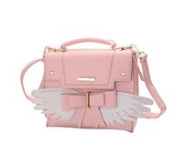 GK-O Card Captor Kinomoto Sakura Wings Kawaii Japanische Lolita Mädchen Schultertasche Handtasche, Pink, Medium
