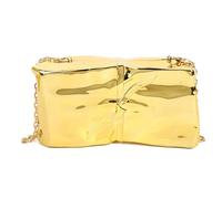 GKYQVE Anspruchsvolle goldene Umhängetasche aus Acryl mit praktischem Kettenriemen für Hochzeiten und Luxushochzeiten bei besonderen Anlässen