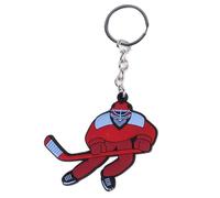 GKYQVE Mode Cartoon Eishockey Anhänger Keychain Einfacher Charme Keychain Einfache Tasche Winter Sport Schlüsselring Für Männer Frauen Und Schneesportfan Geschenke Partyzubehör