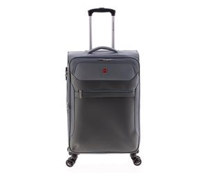 Gladiator 2000 4 Rollen Trolley 68 cm mit Dehnfalte grau
