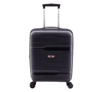 Gladiator 3800 4 Rollen Kabinentrolley 55 cm mit Dehnfalte schwarz