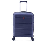 Gladiator 0800 4 Rollen Kabinentrolley 55 cm mit Dehnfalte blue (TAS018707) blau