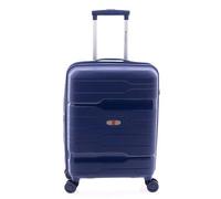 Gladiator 3800 4 Rollen Kabinentrolley 55 cm mit Dehnfalte blau