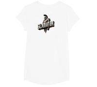 Gladiator T-Shirt, Damen, Unisex-Kinder, Kurzarm, Klassisch, Schwarz, S, Small
