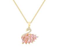 Glänzende Schwan-Halskette - Halsband, verstellbare Charm-Schlüsselbeinkette, schillernder Schwan-Anhänger für Damen, Schlaufe aus poliertem, galvanisiertem Basismetall | Romantischer Geschenkschmuck