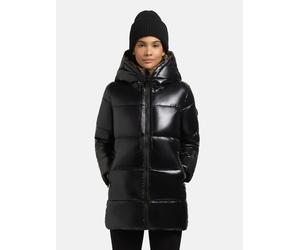 Glänzender gesteppter Winter Kurzmantel "Grana-YM" Black S