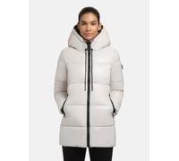 Glänzender gesteppter Winter Kurzmantel "Grana-YM" Flash White XL