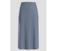 Glänzender Satin-Midirock 40 blau 2173423.5456.40