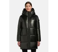 Glänzender Steppmantel mit Kapuze "Haya Shiny-YM" Dark Green XXL