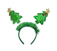 Glänzendes Weihnachtsbaum-Stirnband, Weihnachtsdekoration, Haarreif, Silvester, Party, Festival, Dekoration, Familientreffen, Kopfschmuck