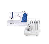 GLAESERhome Nähmaschinen Bundle | Anfänger & Overlock | Einfache Handhabung | Digitale Nähmaschine (Mia300 + Overlock)