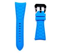 Glam Rock Uhrarmband Glam Rock Gürtel 16mm Blau Leder Schnalle Unisex Sport