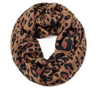 Glamexx24 Damen Schal Leo Muster Langschal Loop Schlauchschal Tuch XXL Loopschal Mädchen Animal Print Tuch