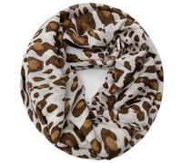Glamexx24 Damen Schal Leo Muster Langschal Loop Schlauchschal Tuch XXL Loopschal Mädchen Animal Print Tuch