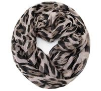 Glamexx24 Damen Schal Leo Muster Langschal Loop Schlauchschal Tuch XXL Loopschal Mädchen Animal Print Tuch